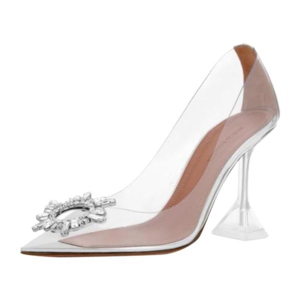 Amina Muaddi Begum clear PVC pump - Picture 2 of 7